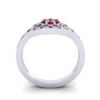 Simple Floral Pave Siktha Ring