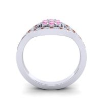 Simple Floral Pave Siktha Ring