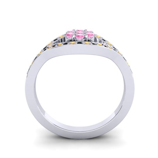 Simple Floral Pave Siktha Ring