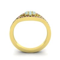 Simple Floral Pave Siktha Ring