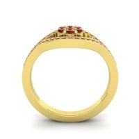 Simple Floral Pave Siktha Ring