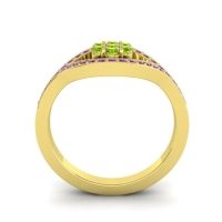 Simple Floral Pave Siktha Ring