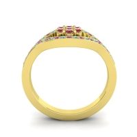Simple Floral Pave Siktha Ring