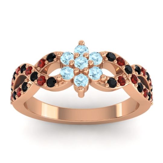 Simple Floral Pave Nalini Ring