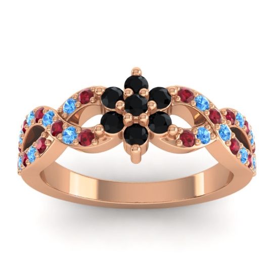 Simple Floral Pave Nalini Ring