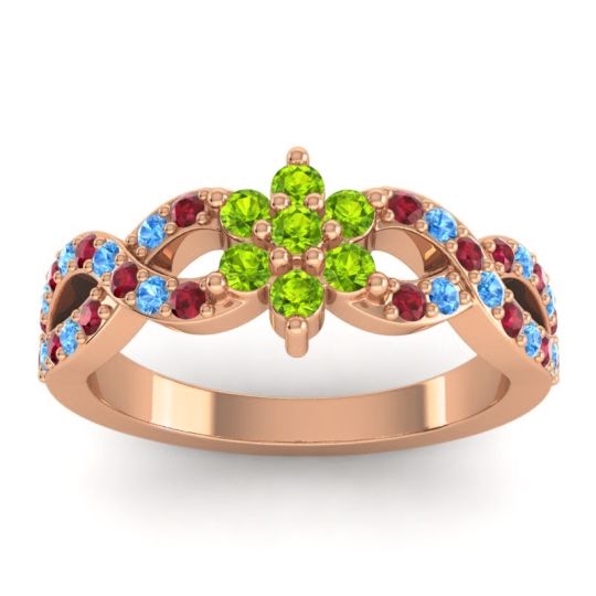 Simple Floral Pave Nalini Ring