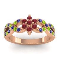 Simple Floral Pave Nalini Ring