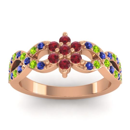 Simple Floral Pave Nalini Ring