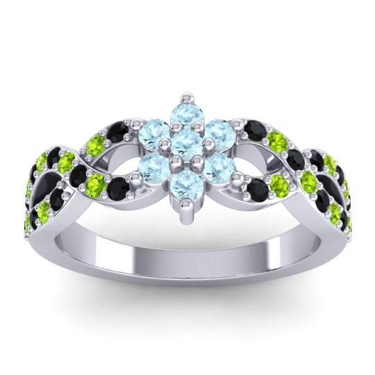 Simple Floral Pave Nalini Ring