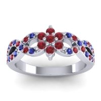 Simple Floral Pave Nalini Ring