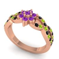 Simple Floral Pave Nalini Ring