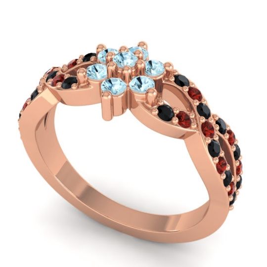 Simple Floral Pave Nalini Ring