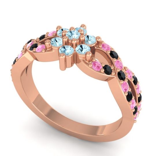 Simple Floral Pave Nalini Ring