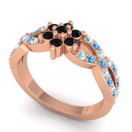 Simple Floral Pave Nalini Ring