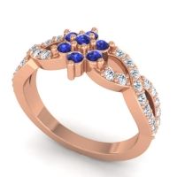 Simple Floral Pave Nalini Ring