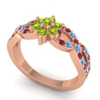 Simple Floral Pave Nalini Ring