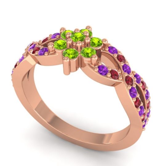 Simple Floral Pave Nalini Ring