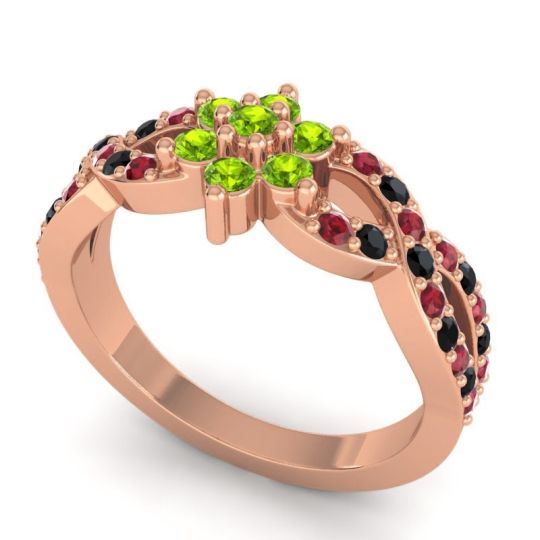 Simple Floral Pave Nalini Ring