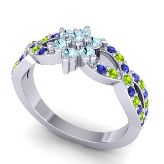 Simple Floral Pave Nalini Ring