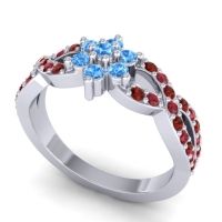 Simple Floral Pave Nalini Ring