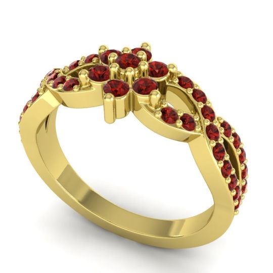 Simple Floral Pave Nalini Ring