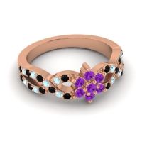 Simple Floral Pave Nalini Ring