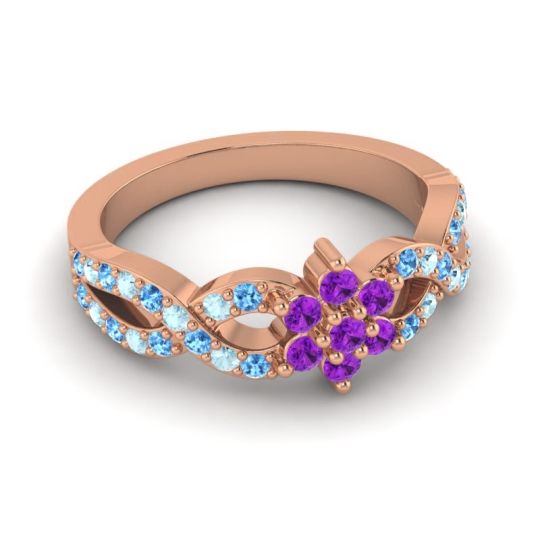 Simple Floral Pave Nalini Ring