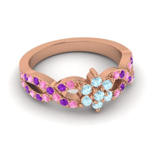 Simple Floral Pave Nalini Ring