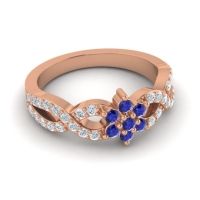 Simple Floral Pave Nalini Ring