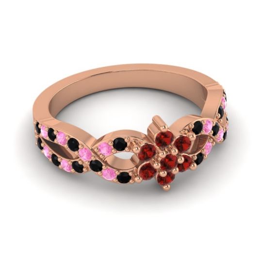 Simple Floral Pave Nalini Ring