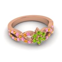 Simple Floral Pave Nalini Ring
