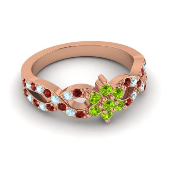 Simple Floral Pave Nalini Ring