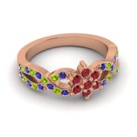 Simple Floral Pave Nalini Ring