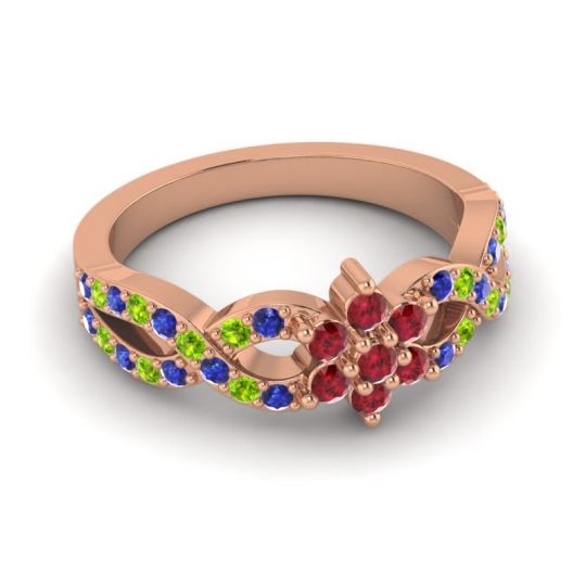 Simple Floral Pave Nalini Ring