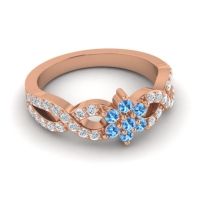 Simple Floral Pave Nalini Ring