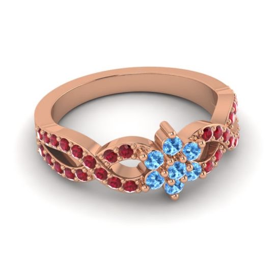 Simple Floral Pave Nalini Ring