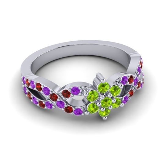 Simple Floral Pave Nalini Ring