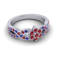 Simple Floral Pave Nalini Ring