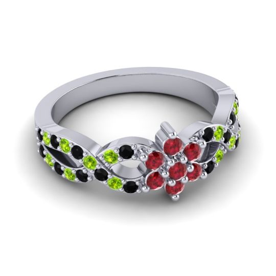 Simple Floral Pave Nalini Ring