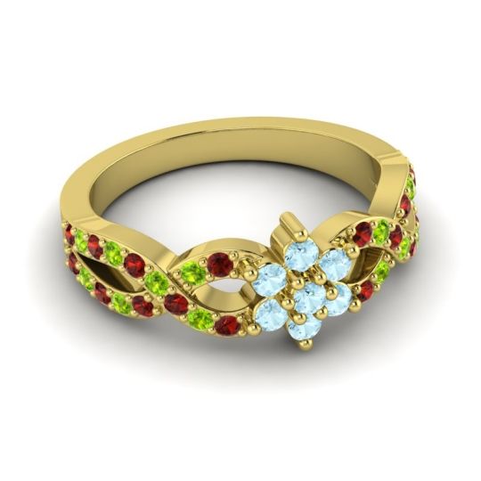 Simple Floral Pave Nalini Ring