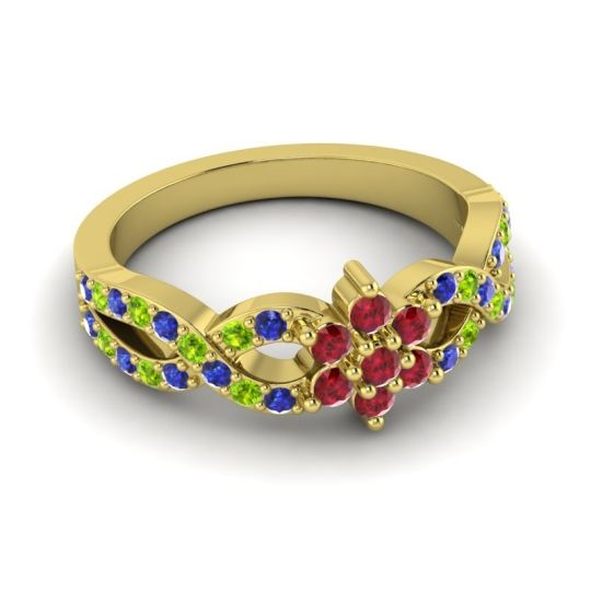 Simple Floral Pave Nalini Ring