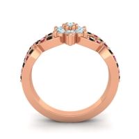 Simple Floral Pave Nalini Ring