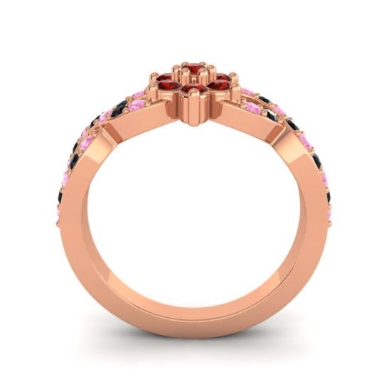 Simple Floral Pave Nalini Ring