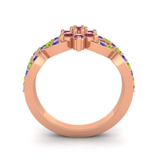 Simple Floral Pave Nalini Ring