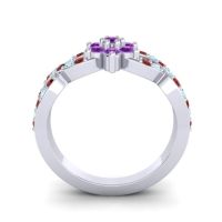 Simple Floral Pave Nalini Ring