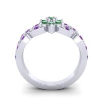 Simple Floral Pave Nalini Ring