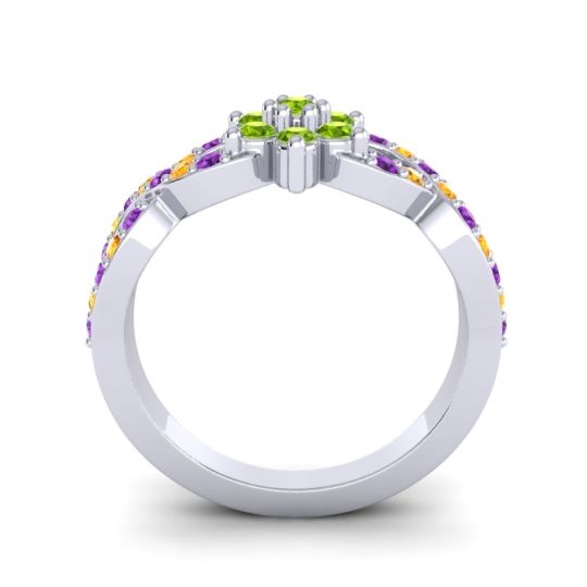 Simple Floral Pave Nalini Ring