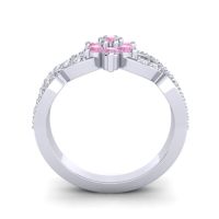 Simple Floral Pave Nalini Ring