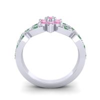 Simple Floral Pave Nalini Ring