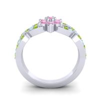 Simple Floral Pave Nalini Ring